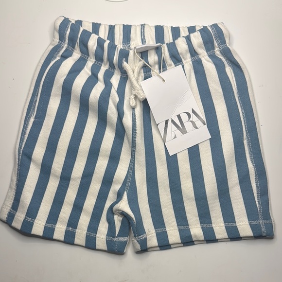 Zara Other - Zara Blue and White Striped Shorts